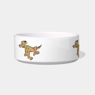 Running Dog Cartoon Customisable Pet Bowl