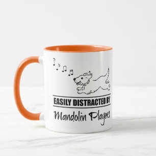 Running Dog Easily Distracted by Mandolin Players Mug