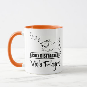 Running Dog Easily Distracted by Viola Players Mug