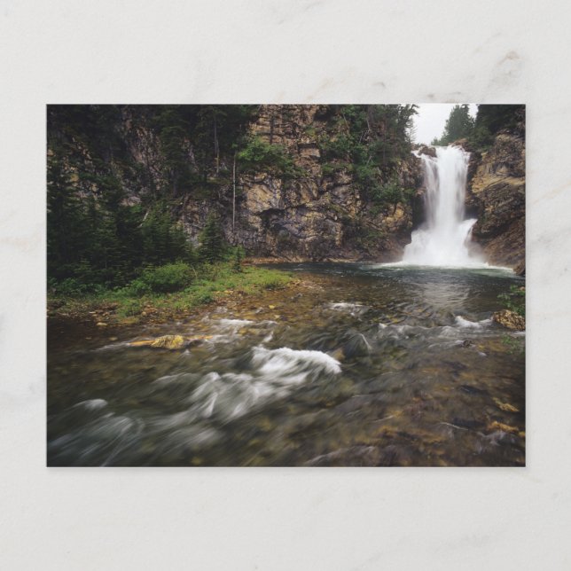 Running Eagle Falls aka Trick Falls in the Two Postcard (Front)