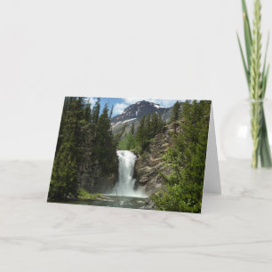 Running Eagle Falls at Glacier National Park Card