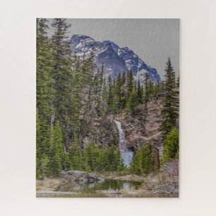 Running Eagle Falls in Glacier - 676 piece Jigsaw  Jigsaw Puzzle
