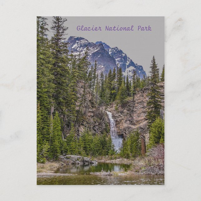 Running Eagle Falls in Spring Postcard (Front)