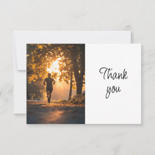 Running Event Marathon Volunteer Thank You Card