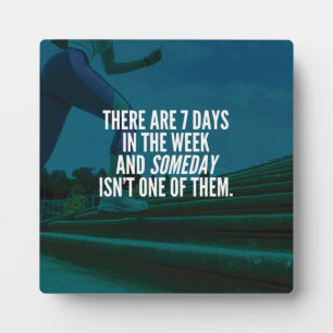 Running Exercise Motivational Words Plaque
