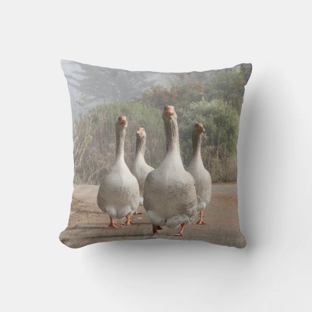 Running Family of Geese Cushion (Front)