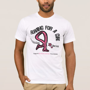 Running For A Cure Breast Cancer T-Shirt