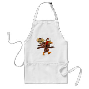 Running For Cover Turkey Apron