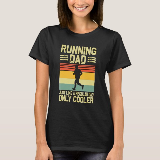   Running For Men Dad Marathon Runner Coach Marath T-Shirt (Front)