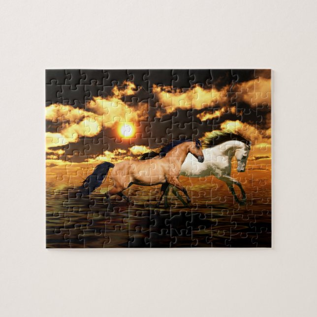 Running free jigsaw puzzle (Horizontal)
