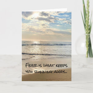 Running From Love Poem Holiday Card