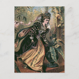 "Running from the Ball" Vintage Illustration Postcard