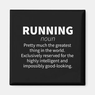 Running Funny Definition Funny 5k Marathon Runner Magnet