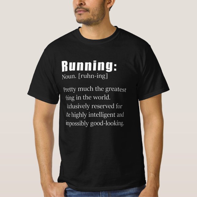Running Funny Definition T-Shirt (Front)