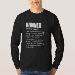 Running Funny Runner Definition 5k Marathon Track T-Shirt