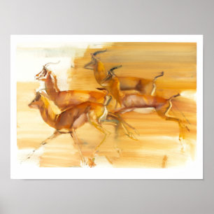 Running Gazelles 2010 Poster