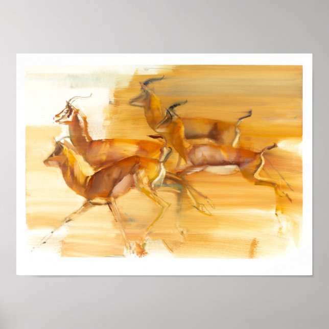 Running Gazelles 2010 Poster (Front)