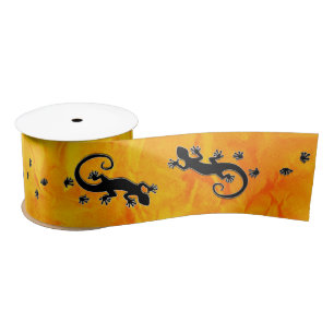 Running Gecko gold + your Ideas Satin Ribbon