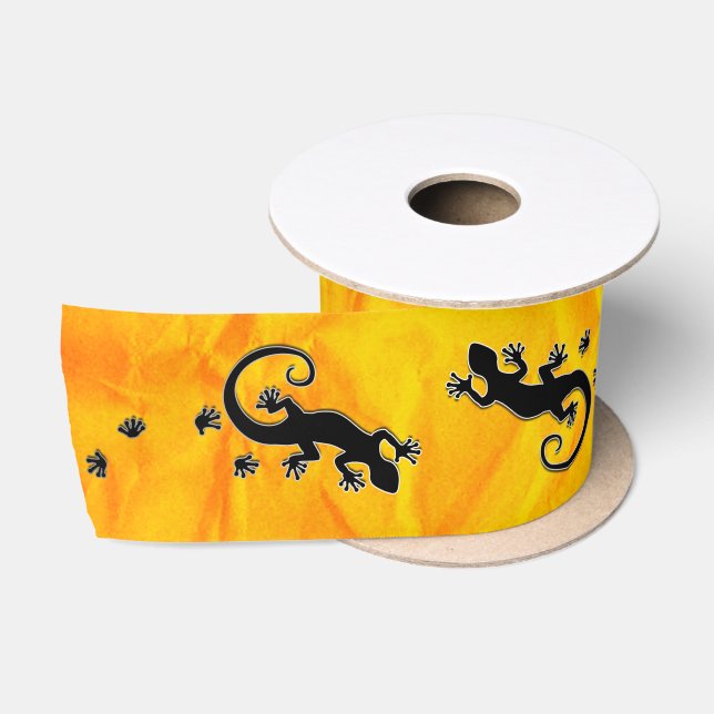 Running Gecko gold + your Ideas Satin Ribbon (Spool)