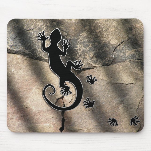 Running Gecko Mouse Pad (Front)