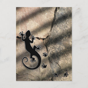 Running Gecko Postcard