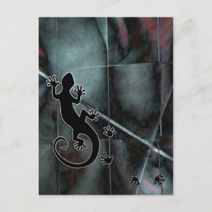 Running Gecko Postcard