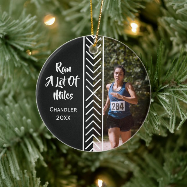 Running Gifts Runner Marathon Miles Marathoner  Ceramic Ornament (Tree)