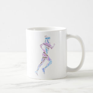 Running girl coffee mug