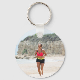 Running girl key ring
