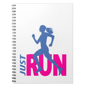 Running girl notebook