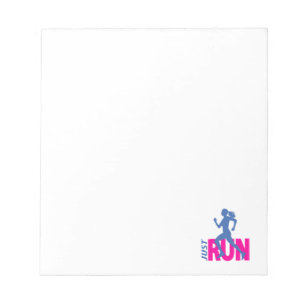 Running girl notepad
