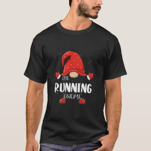 Running Gnome Matching Family Group Christmas Paja T-Shirt