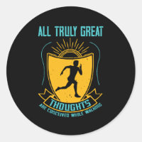 Running - Great thoughts are conceived