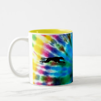Running Greyhound Two-Tone Coffee Mug