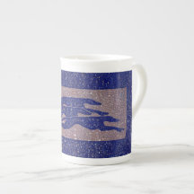 Running greyhounds (a318) bone china mug