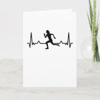 Running Heartbeat Line Funny Runner Gifts