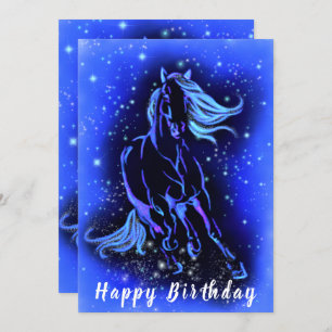 Running Horse Birthday Card
