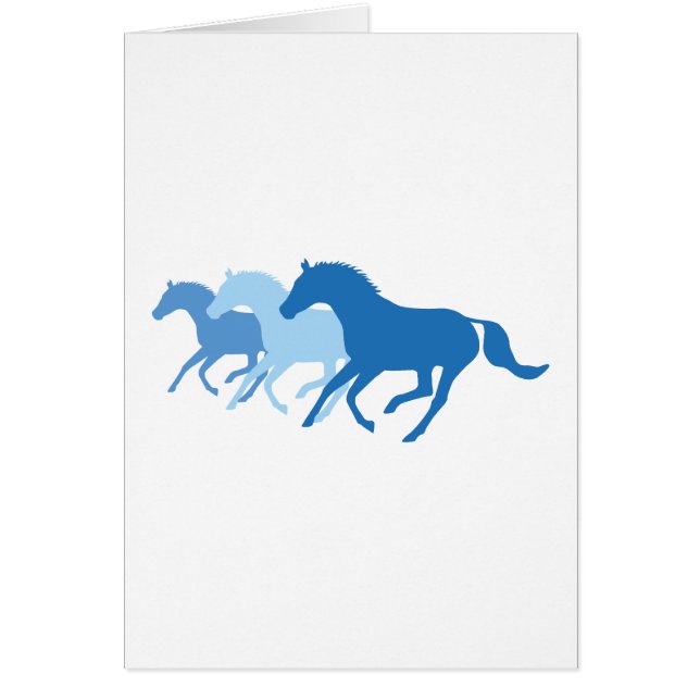 Running Horse (Blue) (Front)
