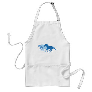 Running Horse (Blue) Standard Apron