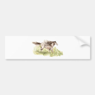 Running Horse Bumper Sticker