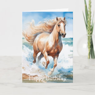 Running Horse Card