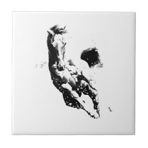 Running Horse Ceramic Tile