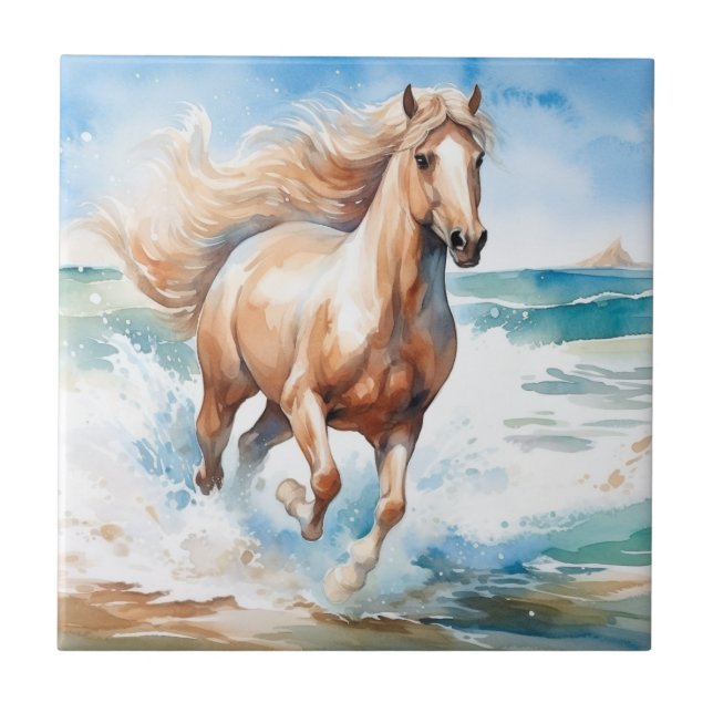 Running Horse Ceramic Tile (Front)
