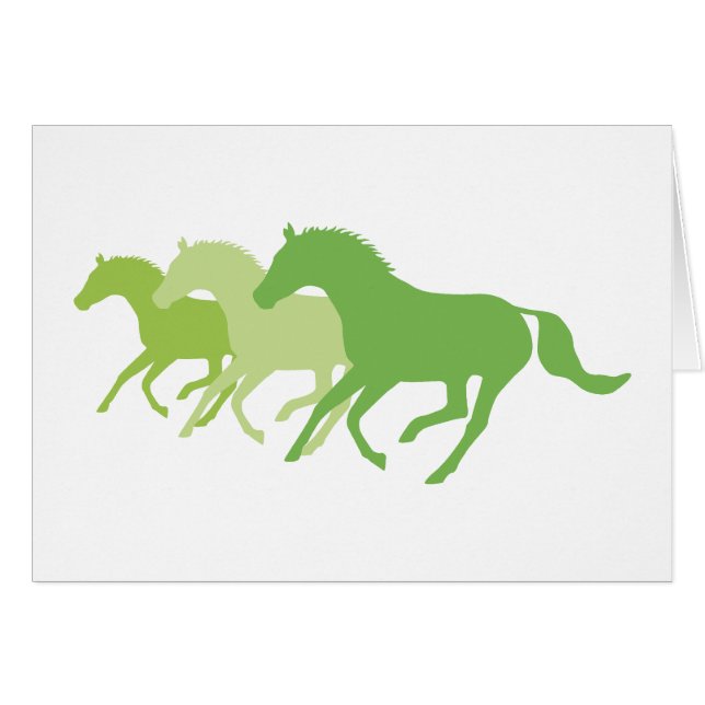 Running Horse (Green) (Front Horizontal)