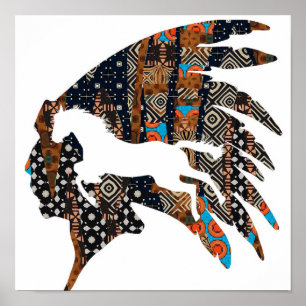 Running Horse Indian Poster