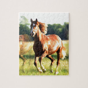 Running Horse Jigsaw Puzzle