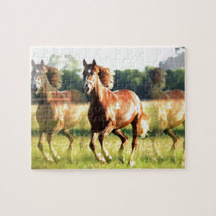 Running Horse Jigsaw Puzzle
