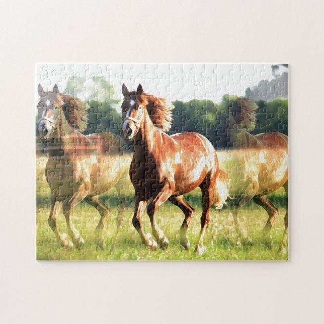 Running Horse Jigsaw Puzzle (Horizontal)