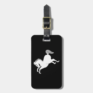 Running horse luggage tag