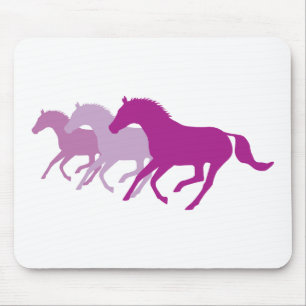 Running Horse (Purple) Mouse Pad